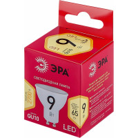 Светодиодные лампочки ЭРА LED MR16-9W-827-GU10 R, 9Вт софит теплая белая, Б0050691