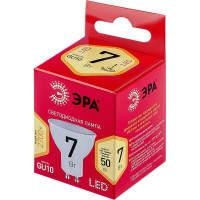 Светодиодные лампочки ЭРА RED LINE LED MR16-7W-827-GU10 R GU10 7Вт софит, теплая белая Б0050198