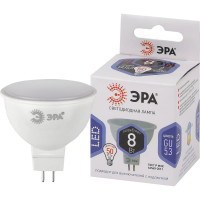Светодиодные лампочки ЭРА STD LED MR16 8W 12V 860 GU5.3 8Вт софит, холодная дневного света Б0049095