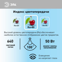Светодиодные лампочки ЭРА STD LED MR16 8W 12V 860 GU5.3 8Вт софит, холодная дневного света Б0049095