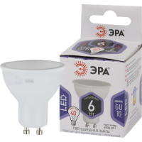 Светодиодная лампа ЭРА LED MR16 6W 860 GU10 диод, софит, 6Вт, холодный свет, GU10 Б0049070