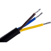 Сетевой шнур с вилкой ЭРА U-3x1,5-1,5m-B с заземлением 1,5м ПВС 3x1,5мм2 черный Б0048705