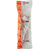 Сетевой шнур с вилкой ЭРА U-3x1,5-2m-W с заземлением 2м ПВС 3x1,5мм2 белый Б0048706