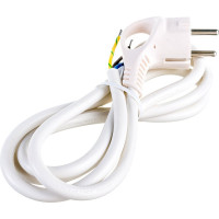 Сетевой шнур с вилкой ЭРА U-3x1,5-1,5m-W с заземлением 1,5м ПВС 3x1,5мм2 белый Б0048704