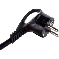 Сетевой шнур с вилкой ЭРА U-3x1,5-3m-B с заземлением 3м ПВС 3x1,5мм2 черный Б0048709