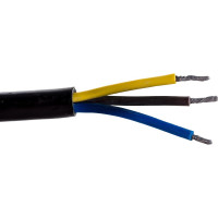 Сетевой шнур с вилкой ЭРА U-3x1,5-3m-B с заземлением 3м ПВС 3x1,5мм2 черный Б0048709