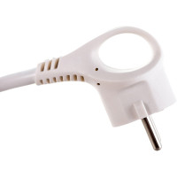 Сетевой шнур с вилкой ЭРА U-3x1,5-3m-W с заземлением 3м ПВС 3x1,5мм2 белый Б0048708