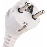 Сетевой шнур с вилкой ЭРА U-3x1-1,5m-W с заземлением 1,5м ПВС 3x1мм2 белый Б0048696