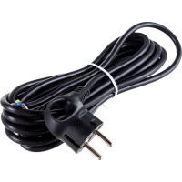 Сетевой шнур с вилкой ЭРА U-3x1-5m-B с заземлением, 5м, ПВС, 3x1мм2, черный Б0048703