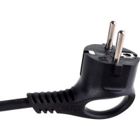 Сетевой шнур с вилкой ЭРА U-3x1-5m-B с заземлением, 5м, ПВС, 3x1мм2, черный Б0048703