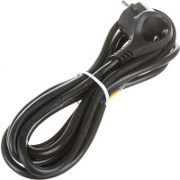 Сетевой шнур с вилкой ЭРА U3x13mB с заземлением 3м ПВС 3x1мм2 черный Б0048701