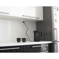 Угловой блок 2-местной розетки Bylectrica с зазелением, серия СТИЛЬ, белый, РА16-752