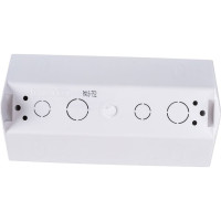 Угловой блок 2-местной розетки Bylectrica с зазелением, серия СТИЛЬ, белый, РА16-752