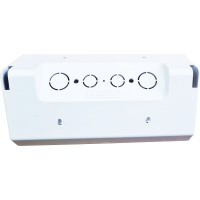 Угловой блок 2-местной розетки Bylectrica с заземлением со шторками, серия СТИЛЬ, белый, РА16-756