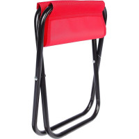 Туристический складной стул Maclay 22x20x25 см, до 60 кг, цвет красный 638208