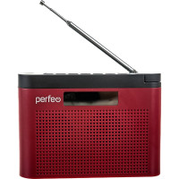 Цифровой радиоприемник Perfeo ТАЙГА FM MP3 встроенный аккумулятор, USB, бордо 30015142