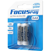 Батарейки Focusray ULTRA ALKALINE LR6 BL2 620513