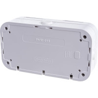 Розетка Bylectrica 2-местная ОУ с заз.конт. IP44 серия Прочие изделия, белый, РА10-213