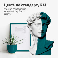 Аэрозольная краска в баллончике KUDO быстросохнущая акриловая универсальная полуматовая SATIN RAL 5021 бирюзовая KU-0A5021