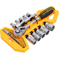 Набор головок INGCO INDUSTRIAL 1/2, с трещоткой, 12 шт HKTS12122