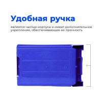 Ящик СТАРКИТ пластиковый, 9,4л, синий C3-B-2