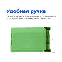 Ящик СТАРКИТ пластиковый, 9,4л, зеленый C3-G-2