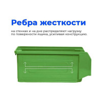 Ящик СТАРКИТ пластиковый, 9,4л, зеленый C3-G-2
