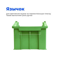 Ящик СТАРКИТ пластиковый, 9,4л, зеленый C3-G-2