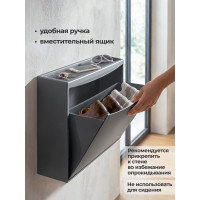 Обувница Econova 512х185х380 мм серый 433281411
