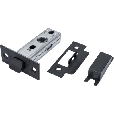 Межкомнатная защелка с пластиковым язычком MORELLI LP6-45 BL, цвет - черный 9012829