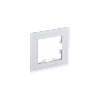 1-местная рамка Systeme Electric AtlasDesign Nature матовое стекло, белая SchE ATN330101