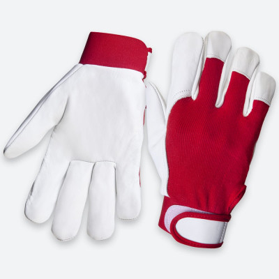 Кожаные перчатки монтажника Jeta Safety, манжета велкро, разм.9/L, JLE301-9/L