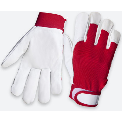 Кожаные перчатки монтажника Jeta Safety, манжета велкро, размер 10/XL, JLE301-10/XL