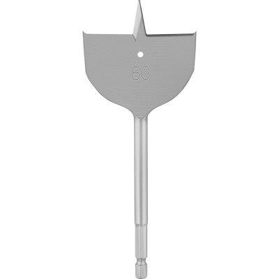 Сверло перовое по дереву (60 мм; шестигранный хвостовик) vertextools 1133-60