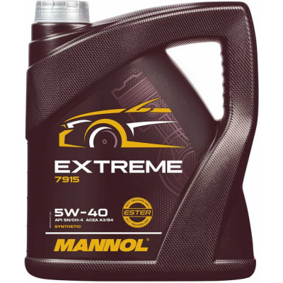 Синтетическое моторное масло MANNOL EXTREME 5W40 4 л 1021