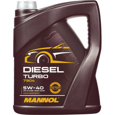 Синтетическое моторное масло MANNOL DIESEL TURBO 5W40 5 л 1011