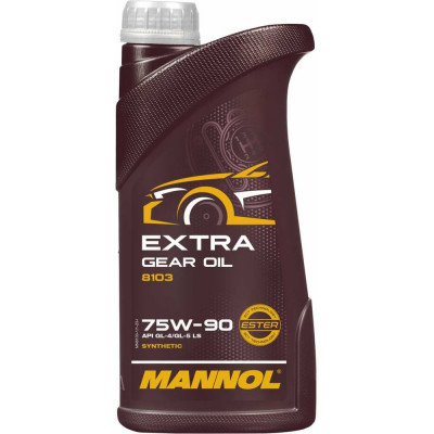 Синтетическое трансмиссионное масло MANNOL EXTRA GETRIEBEOEL 75W90 1 л 1304