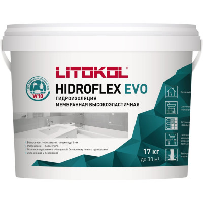 Гидроизоляционная мастика HIDROFLEX 17 кг LITOKOL 482570004