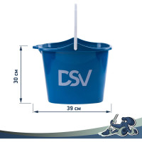 Прямоугольное ведро DSV 12 л DS-10103