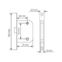 Бесшумная сантехническая защелка MORELLI 2070P W, цвет - белый 9012832