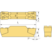 Пластина отрезная MGMN400 по нержавейке упаковка 10 шт HARDSTONE 4603312182578