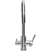 Смеситель для кухни Профсан ПСМ нержавеющая сталь AISI-304, с подключением фильтра, тип См-МОЦБА PSM-300-11