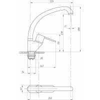 Смеситель для кухни Профсан ПСМ тип См-МОЦБА PSM-335-008