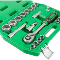 Набор инструментов INTERTOOL 21ед., 1/2", Cr-V ET-6021SP