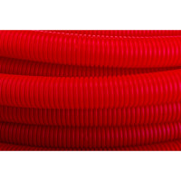 Гофра Uni-Fitt 25 мм, красная, для труб 16 мм, 100 м 583R2510