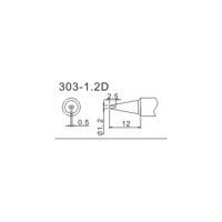 Насадка паяльная QUICK 303-1,2D