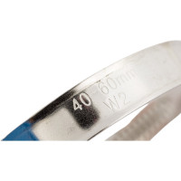 Хомут бабочка РОССНА 40х60 мм 2 3/8" нержавеющая сталь, винт, 5 шт. Р860699 DIY