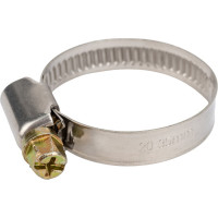 Червячный хомут РОССНА 20х35 мм 1 2/5" нержавеющая сталь, винт, 5 шт. Р860714 DIY