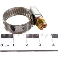 Червячный хомут РОССНА 12х22 мм 7/8" нержавеющая сталь, винт, 5 шт. Р860707 DIY