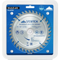 Диск пильный по дереву (165х32-30 мм; 36 зубов) Vertextools 165-36-32
